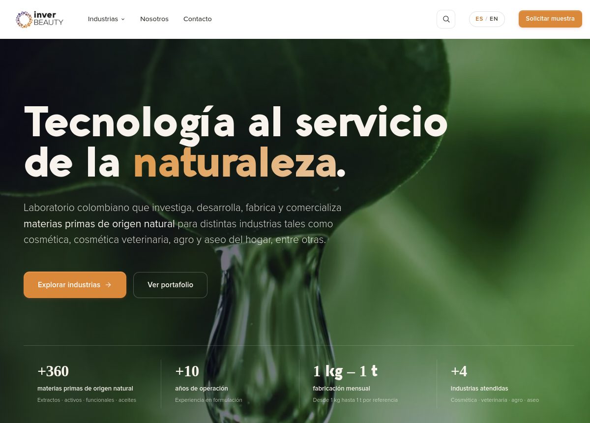 Inver Beauty — sitio hecho por Sell-U (sub.sellu.us)